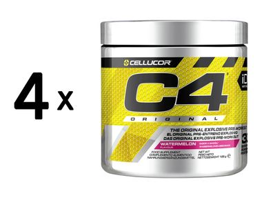 4 x Cellucor C4 Original (30 serv) Watermelon