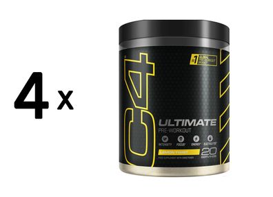 4 x Cellucor C4 Ultimate (496g) Lemon Twist