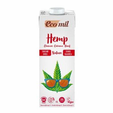 EcoMil 6x EcoMil Bio Hanfdrink Zuckerfrei 1l