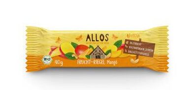 Allos 3x Frucht-Riegel Mango 40g