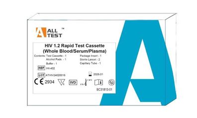 10 x AllTest HIV Testkit 1/2 Schnelltest Selbsttest Testkassette