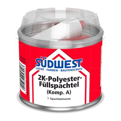 Südwest 2K-POLYESTER- Füllspachtel 2 KG Feinspachtel Spachtelmasse Glättspachtel