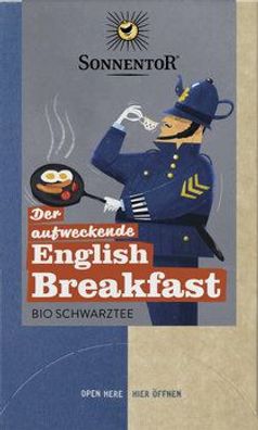 Sonnentor 3x Der aufweckende English Breakfast Tee, Doppelkammerbeutel 32,4g