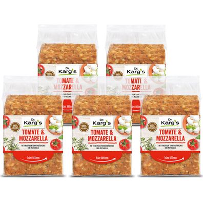 Dr. Kargs Tomate Mozzarella Weizenvollkorn Knäckebrot 200g 5er Pack