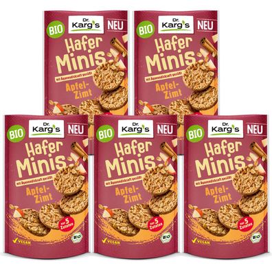 Dr. Kargs Bio Hafer Minis Apfel Zimt mit Agavendicksaft 85g 5er Pack