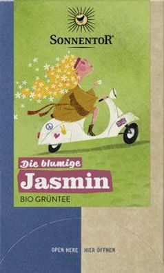 Sonnentor 3x Die blumige Jasmin Tee, Doppelkammerbeutel 27g