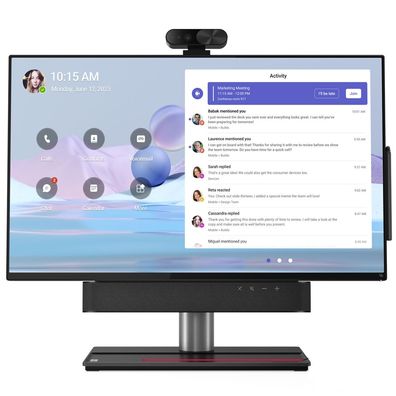 Lenovo ThinkSmart View Plus, Persönliches Videokonferenzsystem, Android 10, Schwarz