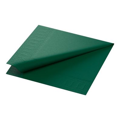 Duni Tissue-Serviette, 33 x 33 cm 1/4 Falz, 3-lagig in Jägergrün - 250 Stück | Packun