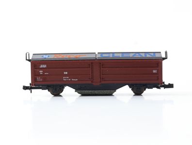 Roco N 25093 Güterwagen Schienenreinigungswagen "Roco Clean" 374 190 Klmmgks DB