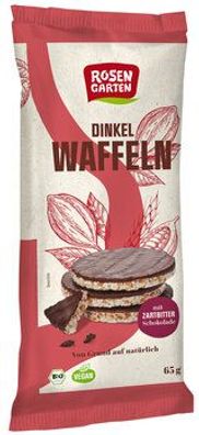 Rosengarten 3x Dinkel-Waffeln Zartbitter 65g