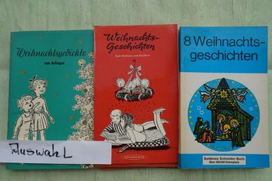 Schneider Buch Heft Weihnachtsgeschichten -gedichte Festgedichte 60er Jahre