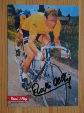 Tour de France Radsport Legende Rudi Altig - handsigniertes Autogramm!!!