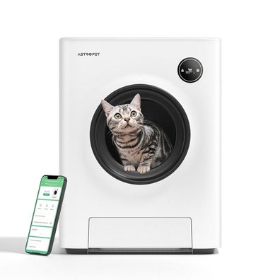 AstroPet Smarte Selbstreinigende Katzentoilette Mercury Series