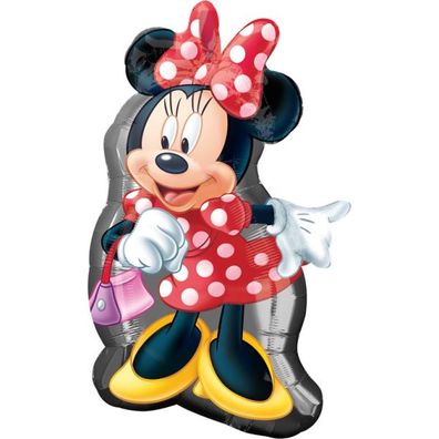 Disney Minnie Mouse Maus Super Shape Ganzkörper Folienballon 48 x 81 cm