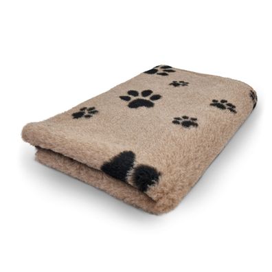 Vet Bed Hundedecke Hundebett Schlafplatz 75 x 50 cm hellbraun schwarz
