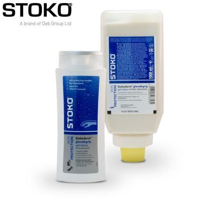 Stokoderm glove&grip, unparfümiert, Hautschutz, 250 ml Flasche