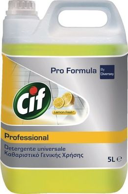 Cif Professional Allzweckreiniger Lemon Fresh, 5L Kanister