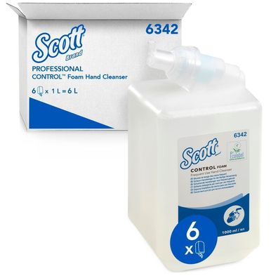 Scott Control Schaumseife, transparent, 6x1L Kartusche