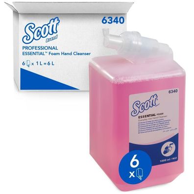 Scott Essential Schaumseife, rosa, 6x1L Kartusche