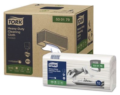 Tork Extra Starke Reinigungstücher, 35,5x41,5cm, 1lg, weiß, Einzeltücher im Top-