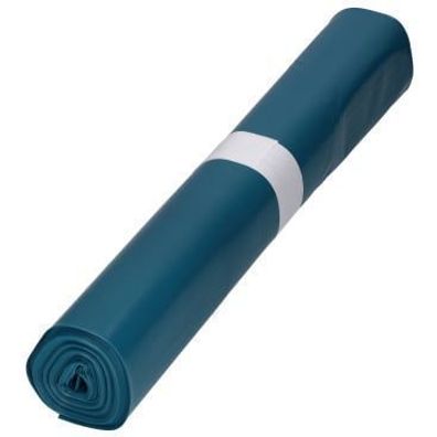 Abfallsäcke LDPE, 180L, blau, 480 + 470x1250mm, Typ100, 75my, 10 St/ Ro.