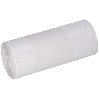 Müllbeutel, HDPE, 80L, weiß, 630x850mm, 1A-Material, 40 St/ Ro.