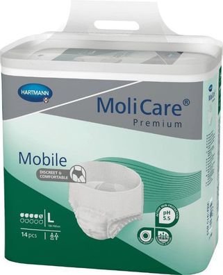 MoliCare Premium Mobile, 5 Tropfen, Gr. L, 4x14 St/ Krt.