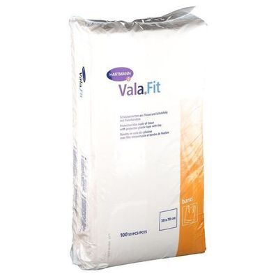 Vala Fit Band Eimmal-Schutzlätzchen, 3lg, 38x70cm, 100 St/ Btl.