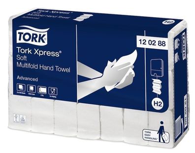 Handtuchpapier Tork Advanced, 21x34cm, 2lg, weiß, Tissue, 21x136 St.