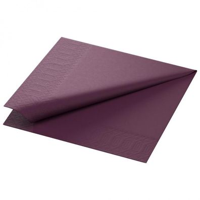 Zelltuch-Serviette 33x33cm,3lg,1/4Falz plum, 4x250 St/ Krt.