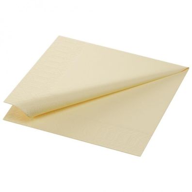 Zelltuch-Serviette, 33x33cm, 1lg, 1/4 Falz, cream, 6x500 St.