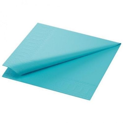 Zelltuch-Serviette 33x33cm,3lg,1/4Falz mint blue, 4x250 St/ Krt.