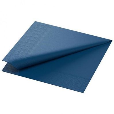 Zelltuch-Serviette, 33x33cm,1lg,1/4Falz, dunkelblau, 6x500 St/ Krt.