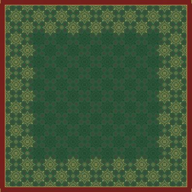 Dunicel-Mitteldecke, 84x84cm, Xmas Deco green, 20 St/ Pk.