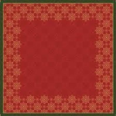 Dunicel-Mitteldecke, 84x84cm, Xmas Deco red, 20 St/ Pk.