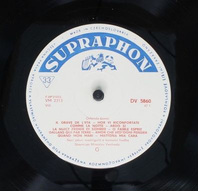 Supraphon DV 5860 - Madrigals