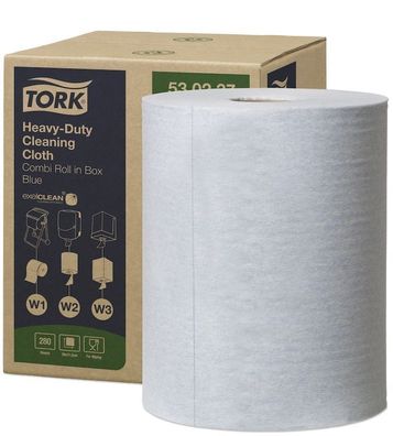 Tork Extra Starke Reinigungstücher, Putztuchrolle, 32x38cm, 1lg - blau, 280 Tü., per