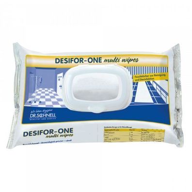 Desifor ONE Multi Wipes, 100 Tü/ Pk. BAuA-Reg-Nr.: N-70790