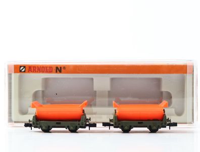 Arnold N 4480 Güterwagen-Set 2-tlg. Lore Kipplore Orange 1:160