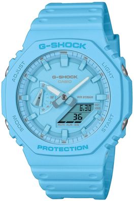 Casio G-Shock Classic Ana-Digi Armbanduhr Hellblau GA-2100-2A2ER