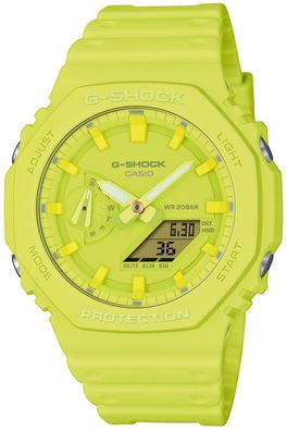 Casio G-Shock Classic Ana-Digi Armbanduhr Gelb GA-2100-9A9ER