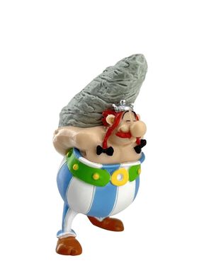 Plastoy Obelix mit Hinkelstein Sammelfigur Spielfigur Figure Torten Deko