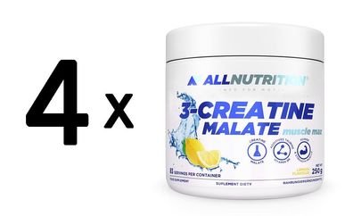 4 x 3-Creatine Malate, Lemon - 250g