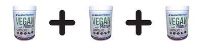 3 x Vegan Protein, Chocolate - 500g