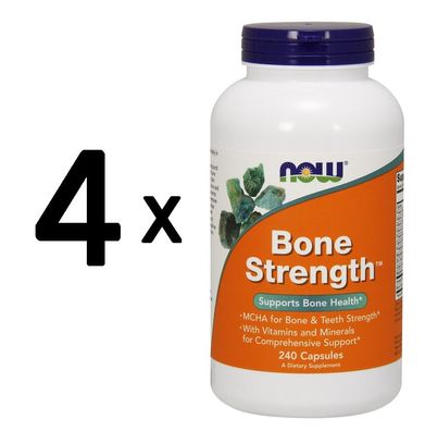 4 x NOW Foods Bone Strength - 240 caps