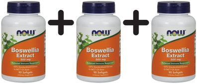 3 x Boswellia Extract, 500mg - 90 softgels