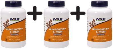 3 x Glucosamine & MSM - 180 vcaps