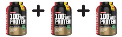 3 x 100% Whey Protein, Banana + Strawberry - 2250g