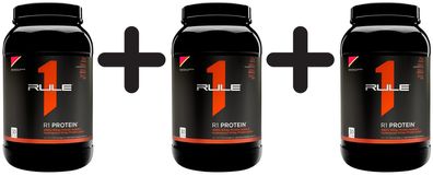 3 x Rule One R1 Protein, Strawberry Banana - 930g