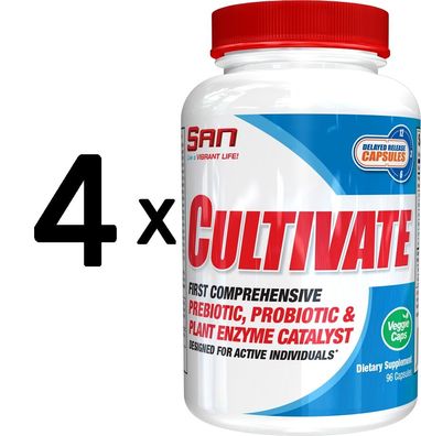 4 x CultiVate - 96 caps